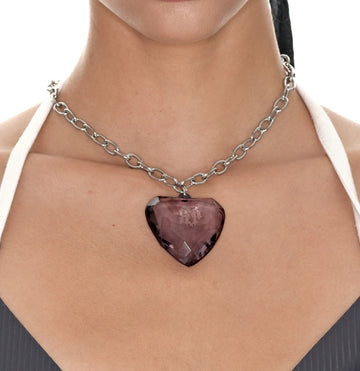 Acrylic Heart Necklace